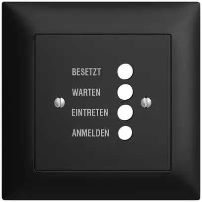 Kit front. INC EDIZIOdue nero 88×88 per stazion.d.porta 1334.D 