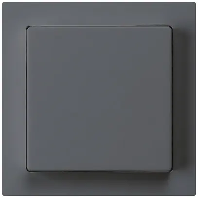 Kit frontal kallysto 60×60 anthracite pour interrupteur/contact à poussoir 