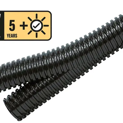 Tuyau matière synthétique Duplex 16mm noir 