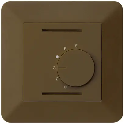 Termostato ambiente INC kallysto.trend marrone senza interruttore 