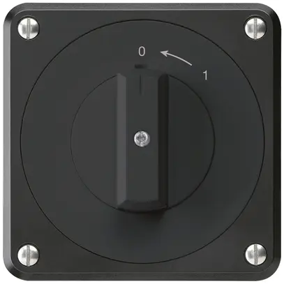 Contatto rotativo INC robusto IP55 nero 1P per combinazione 