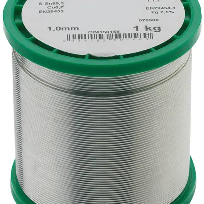 Filo per saldatura CIMCO S-Sn 99.3 Cu 0.7 senza piombo Ø1.5mm 250g 