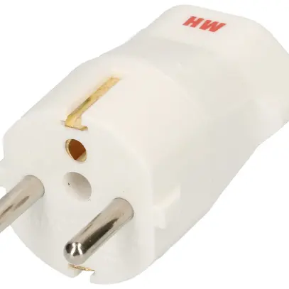 Spina d'adattazione 2L+PE 16A 250V Schuko/NF / tipo 23 bianco 