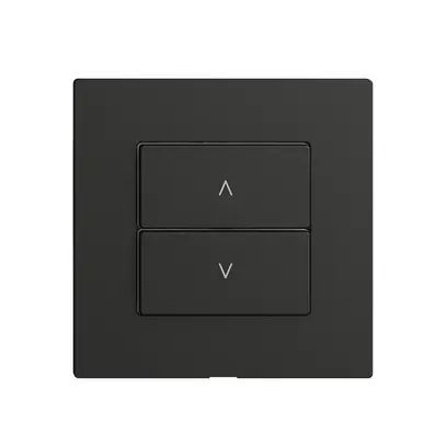 Interrupteur stores 1K/2T Edue Wiser noir 