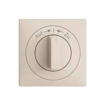 Kit frontal EDIZIOdue Auf->I<-Zu crema 60×60mm pour contact pivotant 