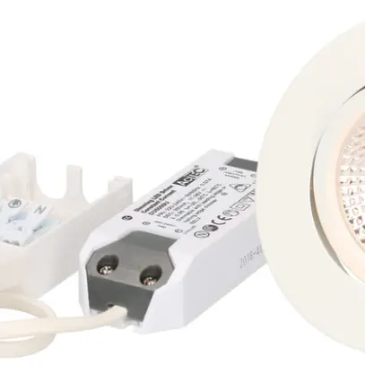 Spot LED INC LUCE Solv 8W 230V 710lm 3000K trou Ø68mm blanc 38° 