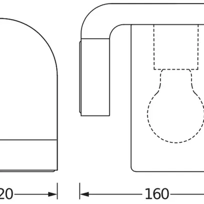 Applique LDV ENDURA CLASSIC CASCADE WALL E27 ambre aluminium anthracite 