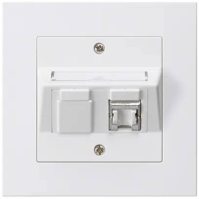 Kit di montaggio INC kallysto.pro C cat.6 1RJ45/s bianco 