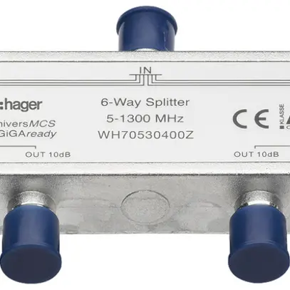 Répartiteur F Hager HMS 5…1300MHz 6 fois 