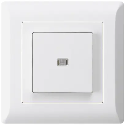 Contact à poussoir lumineux ENC kallysto.line AR/2P blanc 