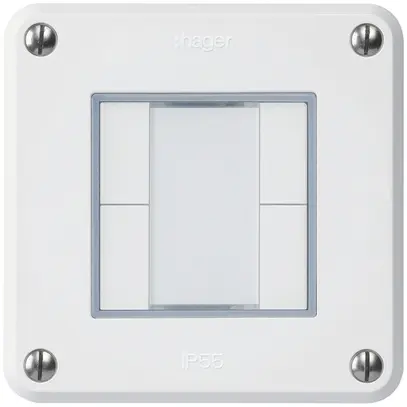 Tasto INC robusto C KNX 4× bianco s/e-link 