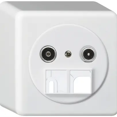 Prise multimédia AP basico TV-R 19dB 2GHz blanc 