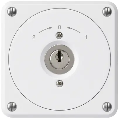 Contatto rotativo a chiave INC robusto bianco senza coperchio invertitore combi 