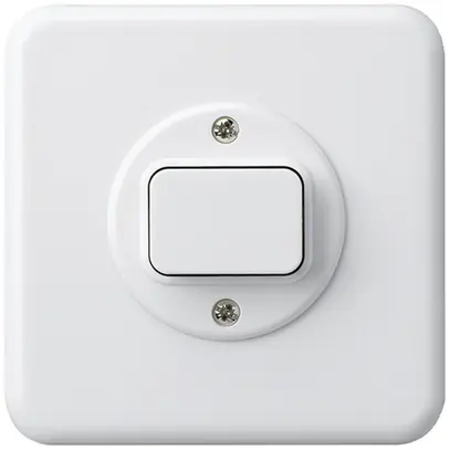 Kit frontale INC basico 86×86 bianco per interr. pulsante 