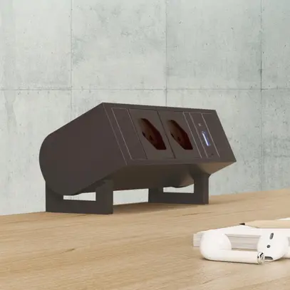 Presa multipla MH SUPRA 2×T13 1×USB-C 60W 0.3m nero 