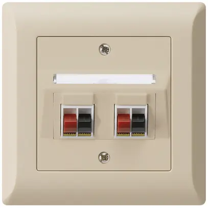 Presa INC audio kallysto.line 2×beige morsetto per 2 altoparlante 