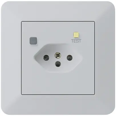 Prise ENC KTR T13 FI 30mA gris clair 