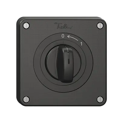 Contact pivotant NEVO N.CO avec manette, KS, 0<-1, noir 