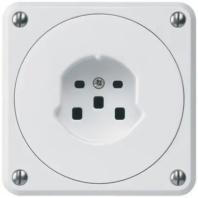 Presa INC robusto tipo 25 bianco senza copercchio per combinazione 