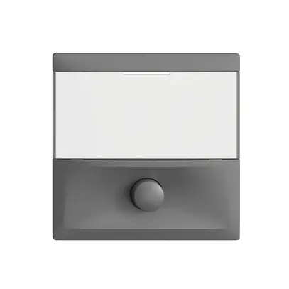 Poussoir avec porte-étiquette EDIZIOdue gris foncé 