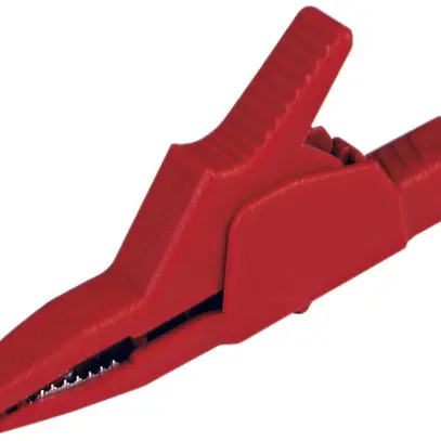 Morsetto coccodrillo AK2B 2540 4mm sistema, isolato, rosso 