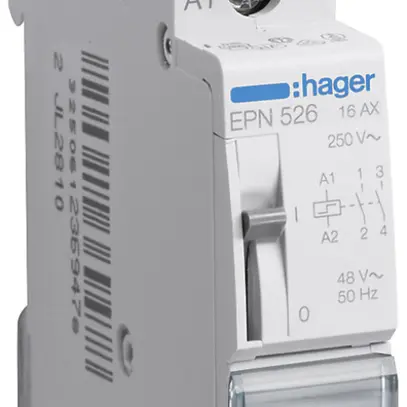 Télérupteur Hager 1UM 48VAC 24VDC 0 ouvreur 2 fermeur 0 inverseur 