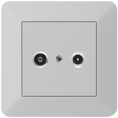 Prise antenne ENC kallysto.trend R/TV 19dB 2GHz gris clair 