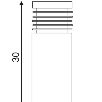 Stehleuchte SLV VAP SLIM 30, E27 20W IP44 Edelstahl gebürstet 