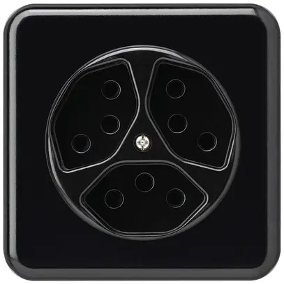 Prise ENC basico 3×type 13 noir pour BOMI 