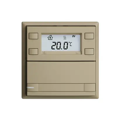 Pulsante RTH INC KNX 1×EDIZIOdue F sand, con carta+LED RGB 