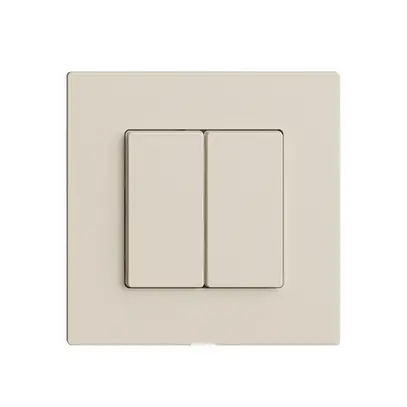 Interrupteur 2K/2T Edue Wiser crema 