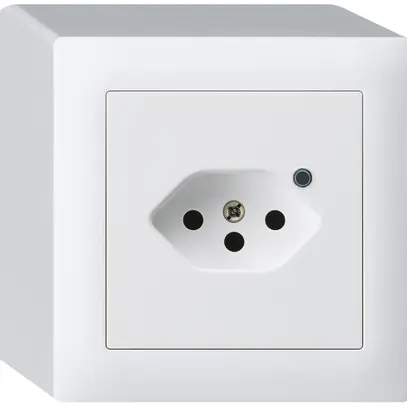 Presa AP Hager kallysto 1×T13 illuminato Q bianco ultra 