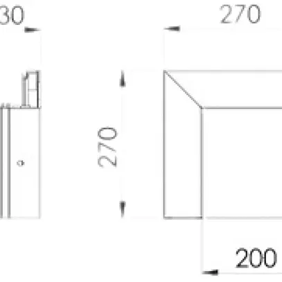 Angolo esterno Bettermann GK-A70130 per 70×130mm bianco puro 