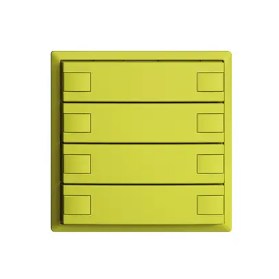 Poussoir ENC KNX 8× EDIZIOdue lemon RGB sans LED 