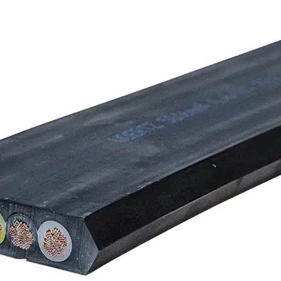 Cavo piatto Woertz 5×16mm² senza alogeni nero UV B2ca 