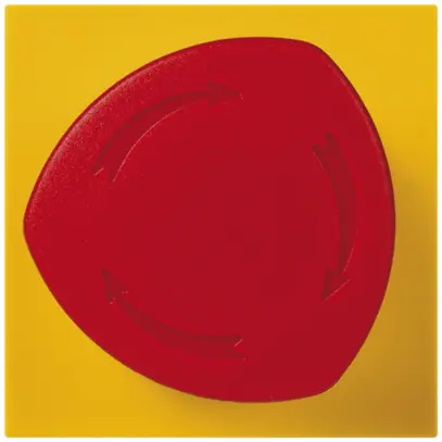 Tasto arresto emergenza INS MOS giallo/rosso 2moduli 
