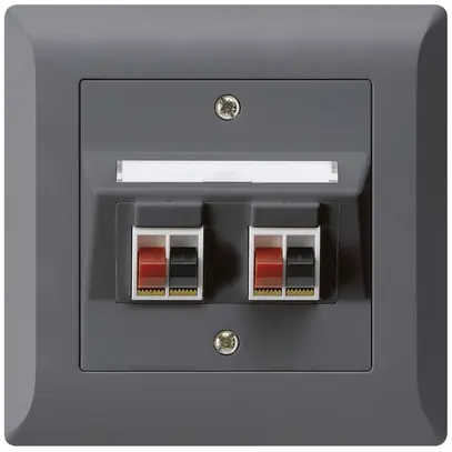 Presa INC audio kallysto.line 2×antracite morsetto per 2 altoparlante 