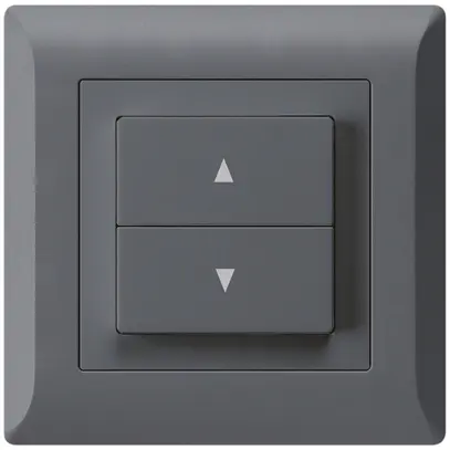 Pulsante per tapparelle INC kallysto.line con 2 tasti di comando antracite 