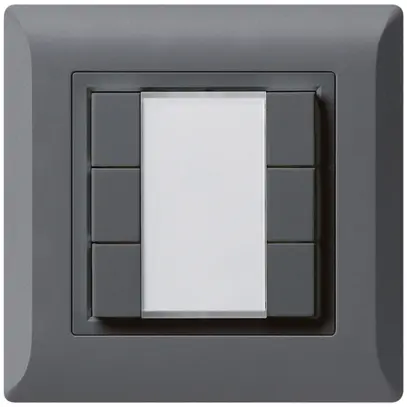 UP-Universaltaster 6×kallysto.line ohne LED anthrazit 