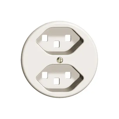 Frontscheibe FH 2×T23 weiss Ø58mm 