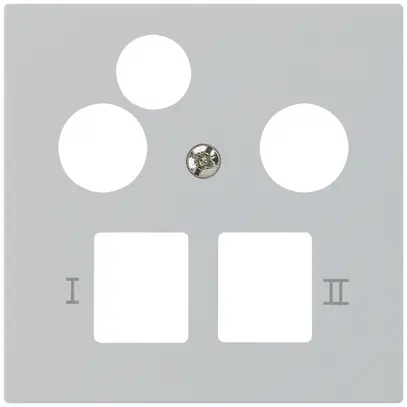 Plaque frontale kallysto pour R&M HWS gris clair 3 trous données multimédia 