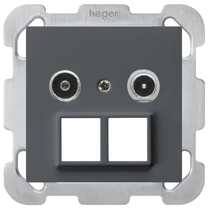 UP-Multimediadose kallysto R/TV Bauart B 14dB 2GHz anthrazit 