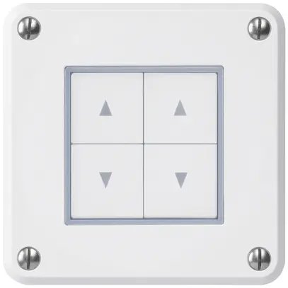 Contact pour stores ENC robusto IP55 blanc avec 4 touches de fonction p.combi 