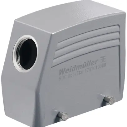 Boîtier pour fiche Weidmüller HDC 40D étrier t.part.inf.haut grd.6 1×M32 latéral 