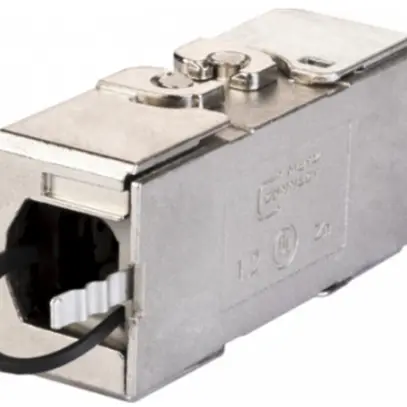 Raccord de câbles ITplus classe EA, cat.7A, blindé, droit 180° 