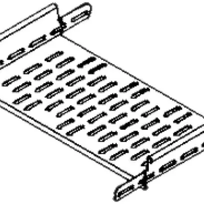 Kabelbahnteil Lanz 300/60mm verzinkt vertikal aussen Bogen 90° 