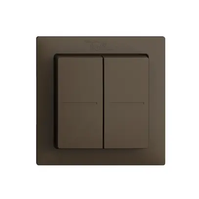 Pulsante RF Smart Light Control Feller EDIZIOdue F, Philips Hue 4K/2T, coffee 