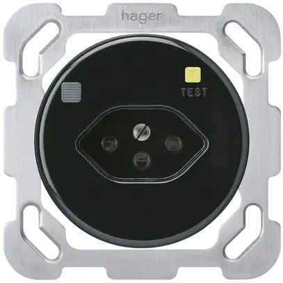 Prise ENC basico B T13 FI 30mA noir 