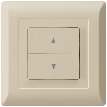 Interruttore per tapparelle INC kallysto.line con 2 tasti di comando beige 