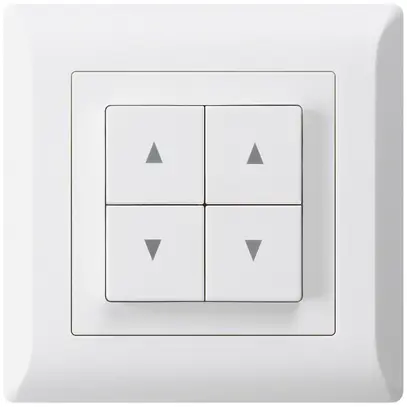 Interrupteur pour stores ENC kallysto.line blanc avec 4 touches 